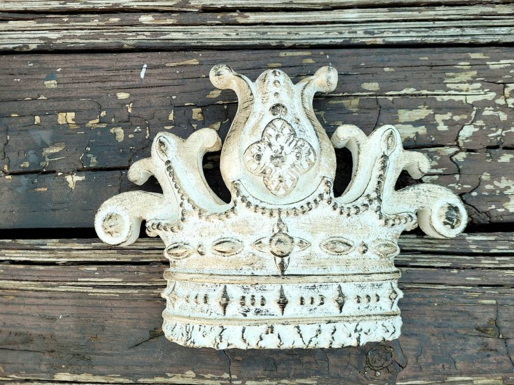 Crown Wall Plaque Decor | PICK YOUR COLOR | King Royal Medieval Old World | FleurDeLisJunkie | Queen | Wall Crown | fleur de lis| Princess