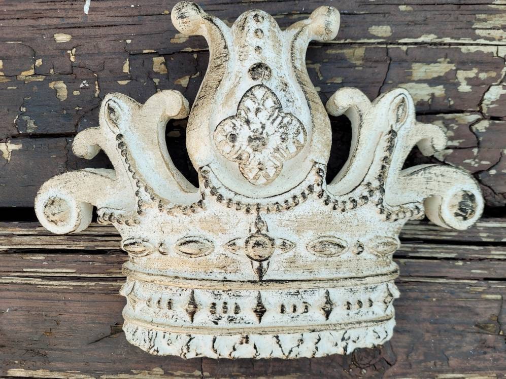 Crown Wall Plaque Decor | PICK YOUR COLOR | King Royal Medieval Old World | FleurDeLisJunkie | Queen | Wall Crown | fleur de lis| Princess