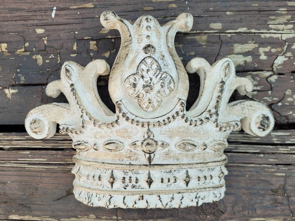 Crown Wall Plaque Decor | PICK YOUR COLOR | King Royal Medieval Old World | FleurDeLisJunkie | Queen | Wall Crown | fleur de lis| Princess