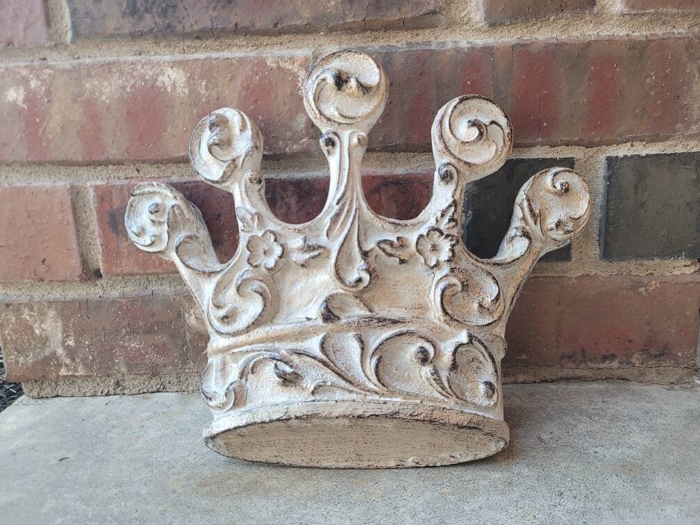 Crown Wall Decor | PICK YOUR COLOR | Medieval Castle King Queen Wall Plaque | Fleur De Lis Old World French Country Tuscan Decor
