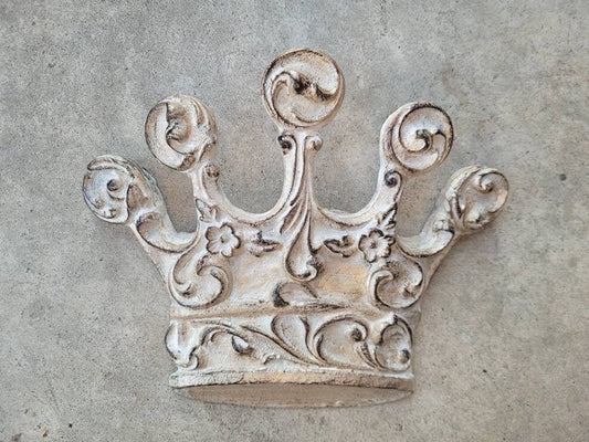 Crown Wall Decor | PICK YOUR COLOR | Medieval Castle King Queen Wall Plaque | Fleur De Lis Old World French Country Tuscan Decor