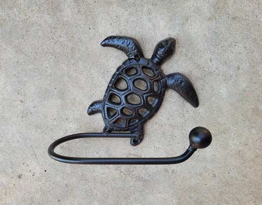 Sea Turtle Toilet Paper Holder, PICK your COLOR, TP Holder, Toilet Tissue Holder, Wall Hook, Beach Cottage, Lake house bathroom Bath fixture