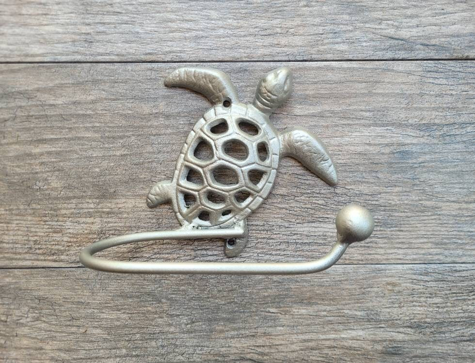 Sea Turtle Toilet Paper Holder | PICK your COLOR | TP Holder, Toilet Tissue Holder, Nature Wall Hook, Beach Lake house bathroom Bath fixture