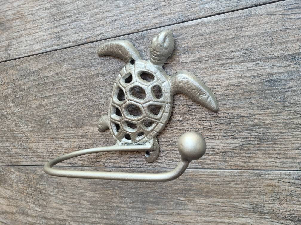 Sea Turtle Toilet Paper Holder | PICK your COLOR | TP Holder, Toilet Tissue Holder, Nature Wall Hook, Beach Lake house bathroom Bath fixture