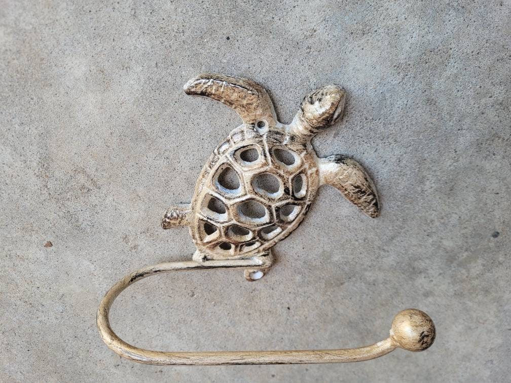 Sea Turtle Toilet Paper Holder | PICK your COLOR | TP Holder, Toilet Tissue Holder, Nature Wall Hook, Beach Lake house bathroom Bath fixture