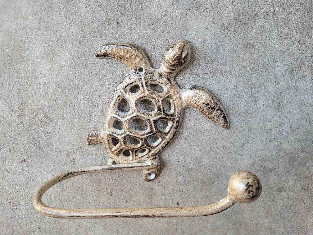 Sea Turtle Toilet Paper Holder | PICK your COLOR | TP Holder, Toilet Tissue Holder, Nature Wall Hook, Beach Lake house bathroom Bath fixture