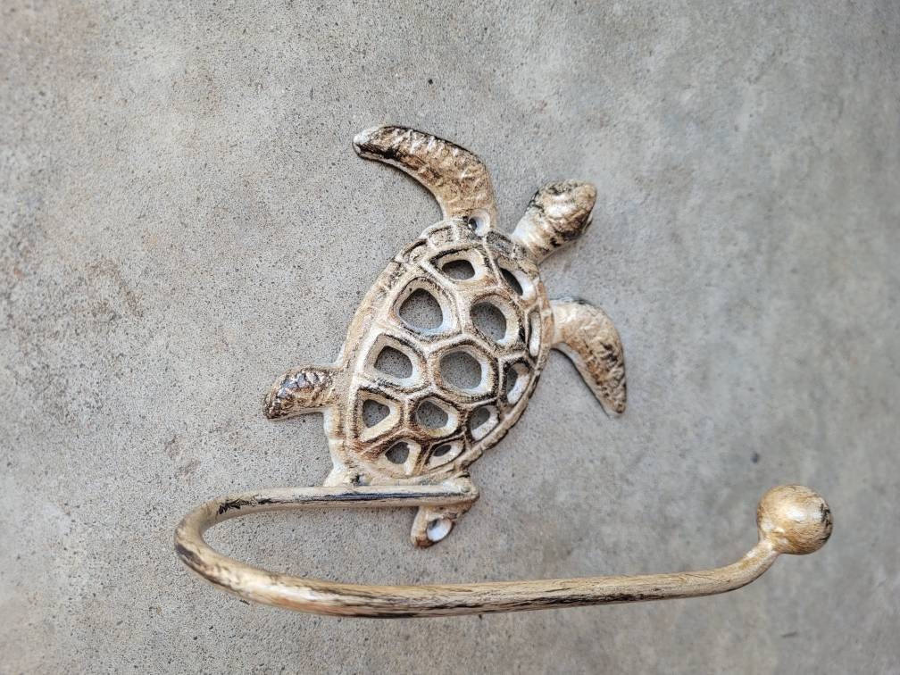 Sea Turtle Toilet Paper Holder | PICK your COLOR | TP Holder, Toilet Tissue Holder, Nature Wall Hook, Beach Lake house bathroom Bath fixture