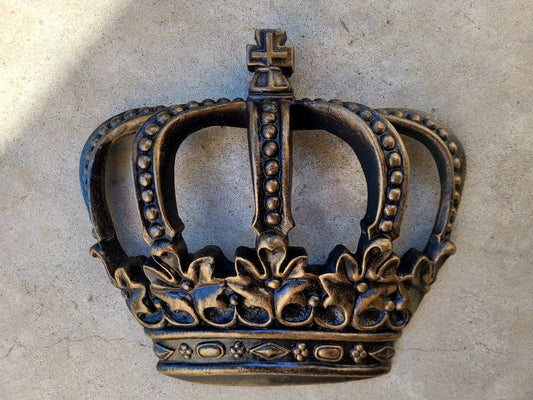 Crown Wall Plaque | PICK YOUR COLOR | Castle Medieval | Old World Decor | King | FleurDeLisJunkie | Queen | Wall Crown | Royal | Princess