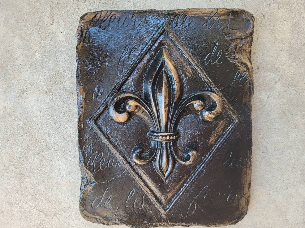 Fleur de Lis Wall Plaque - PICK YOUR COLOR - Tuscan, Old World, Medieval, New Orleans, Saints, French Country | FleurDeLisJunkie |