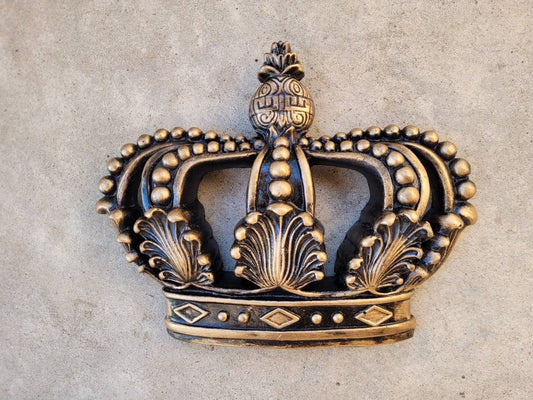 Crown Wall Plaque | PICK YOUR COLOR | Castle Decor | Fleur de Lis Royal Queen King Princess Old World Tuscan | FleurDeLisJunkie |