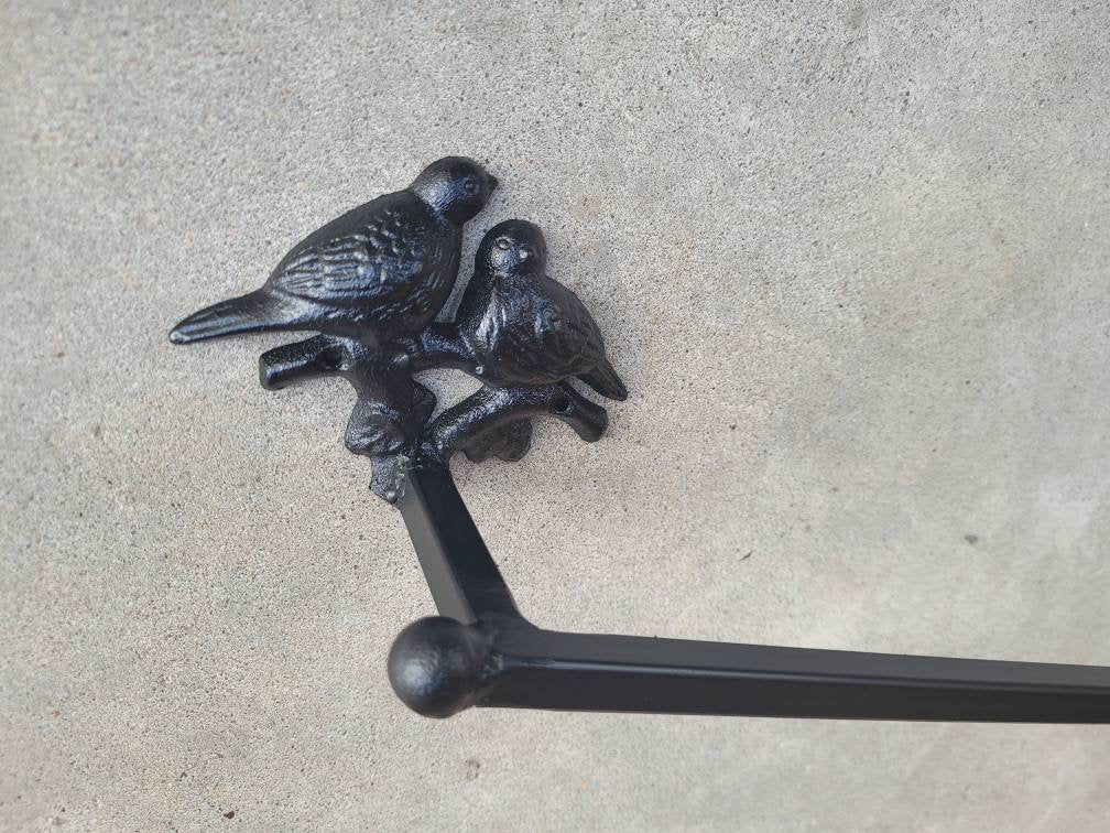 Metal Towel Bar for Bathrooom, Bath Fixture. Bird towel rack. Original design.