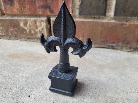 Fleur de Lis Finial Fence Decor | PICK YOUR COLOR | French Country Home Decor Hardware Garden Backyard Fencing Supplies Finials Top Rail Top