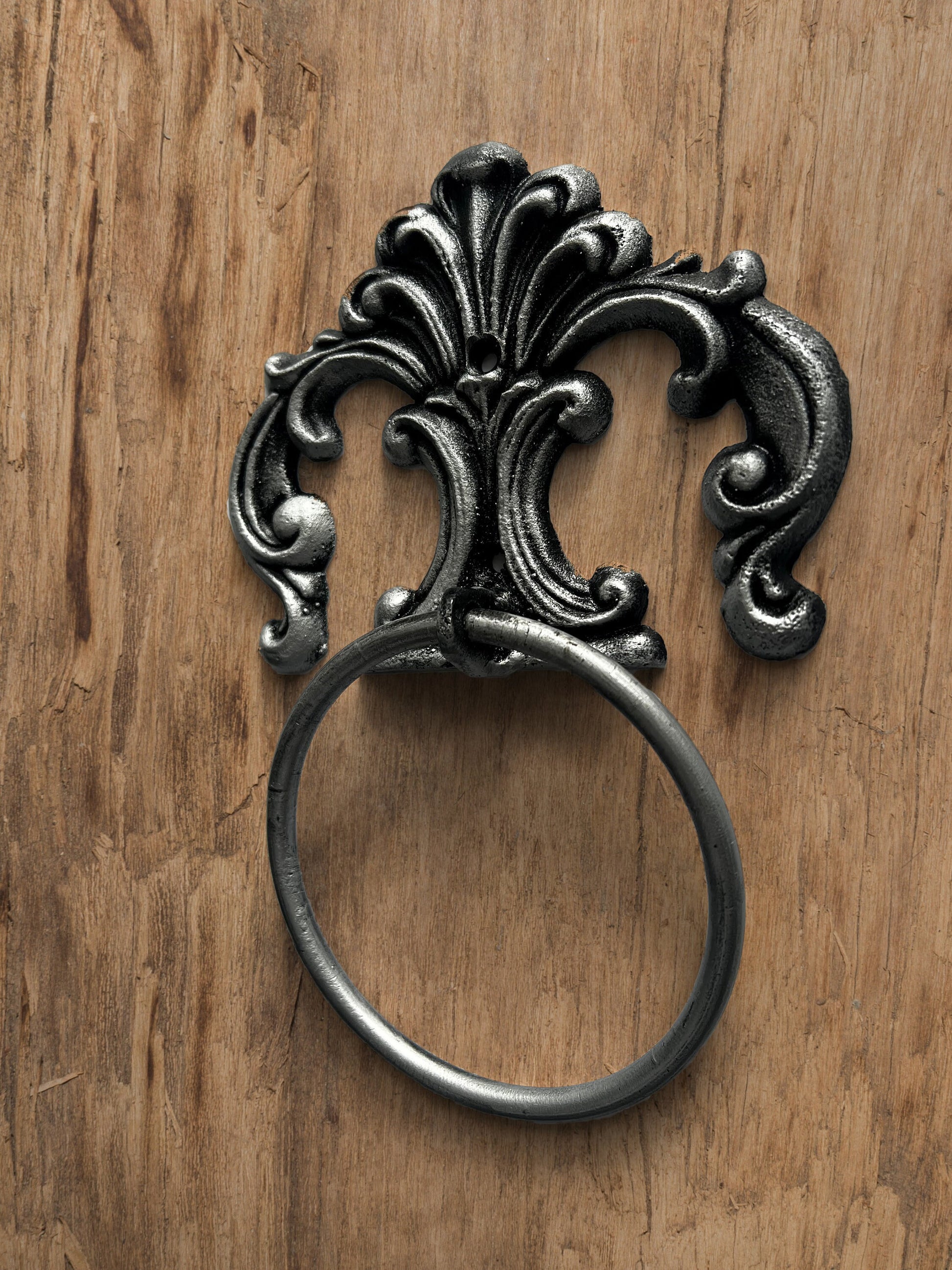 Towel Ring | PICK YOUR COLOR | Iron Towel Hanger | Metal Bathroom Towel Holder | Tuscan Old World Bath Hardware | Fleurdelisjunkie