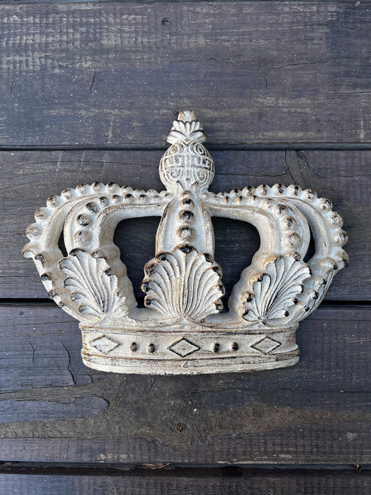 Crown Wall Plaque | PICK YOUR COLOR | Castle Decor | Fleur de Lis Royal Queen King Princess Old World Tuscan | FleurDeLisJunkie |