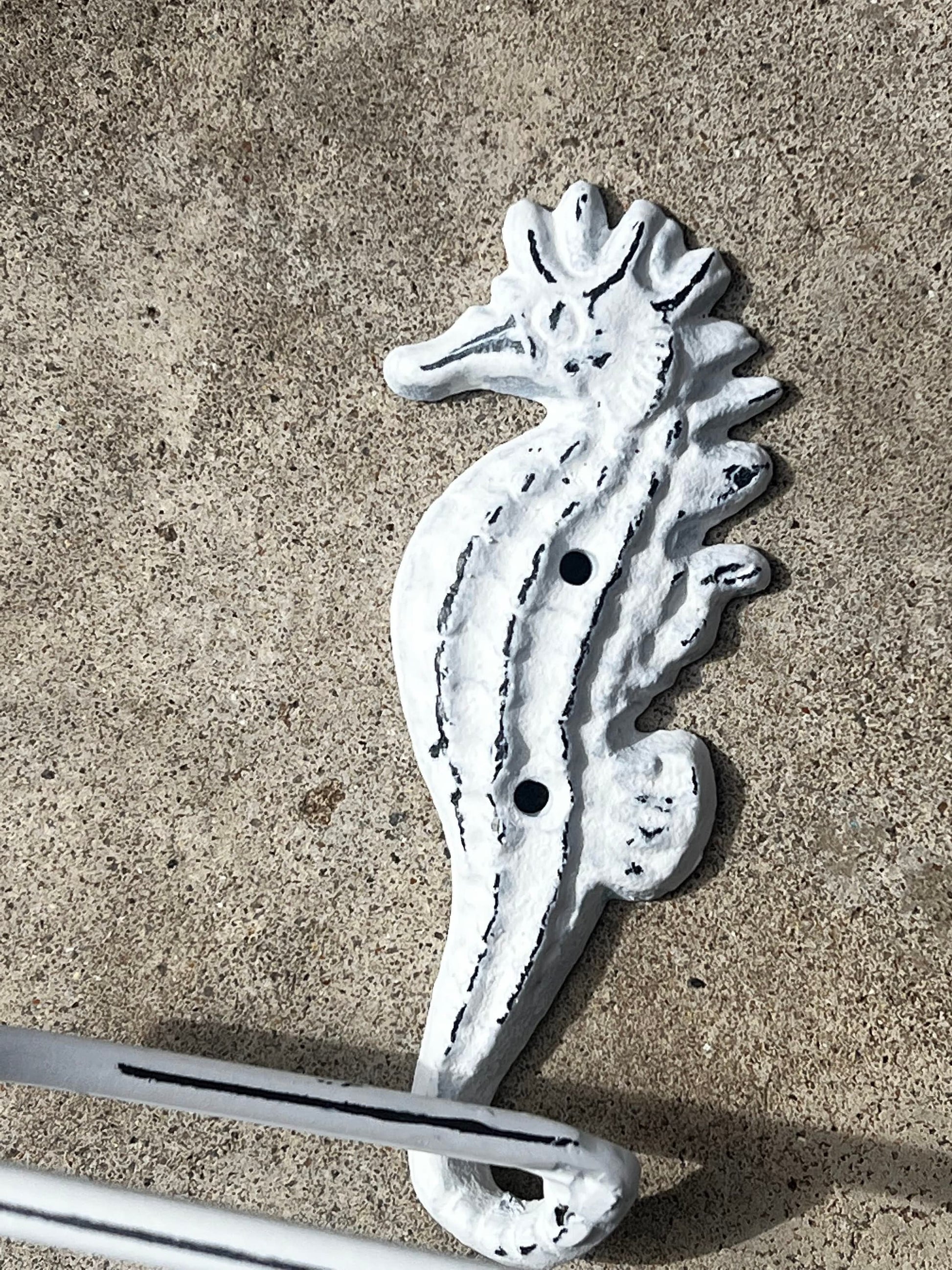 Seahorse Toilet Paper Holder, TP Holder, Toilet Tissue Holder, Shabby Chic Wall Hook, Beach Cottage, Lake house bathroom decor, Bath fixture