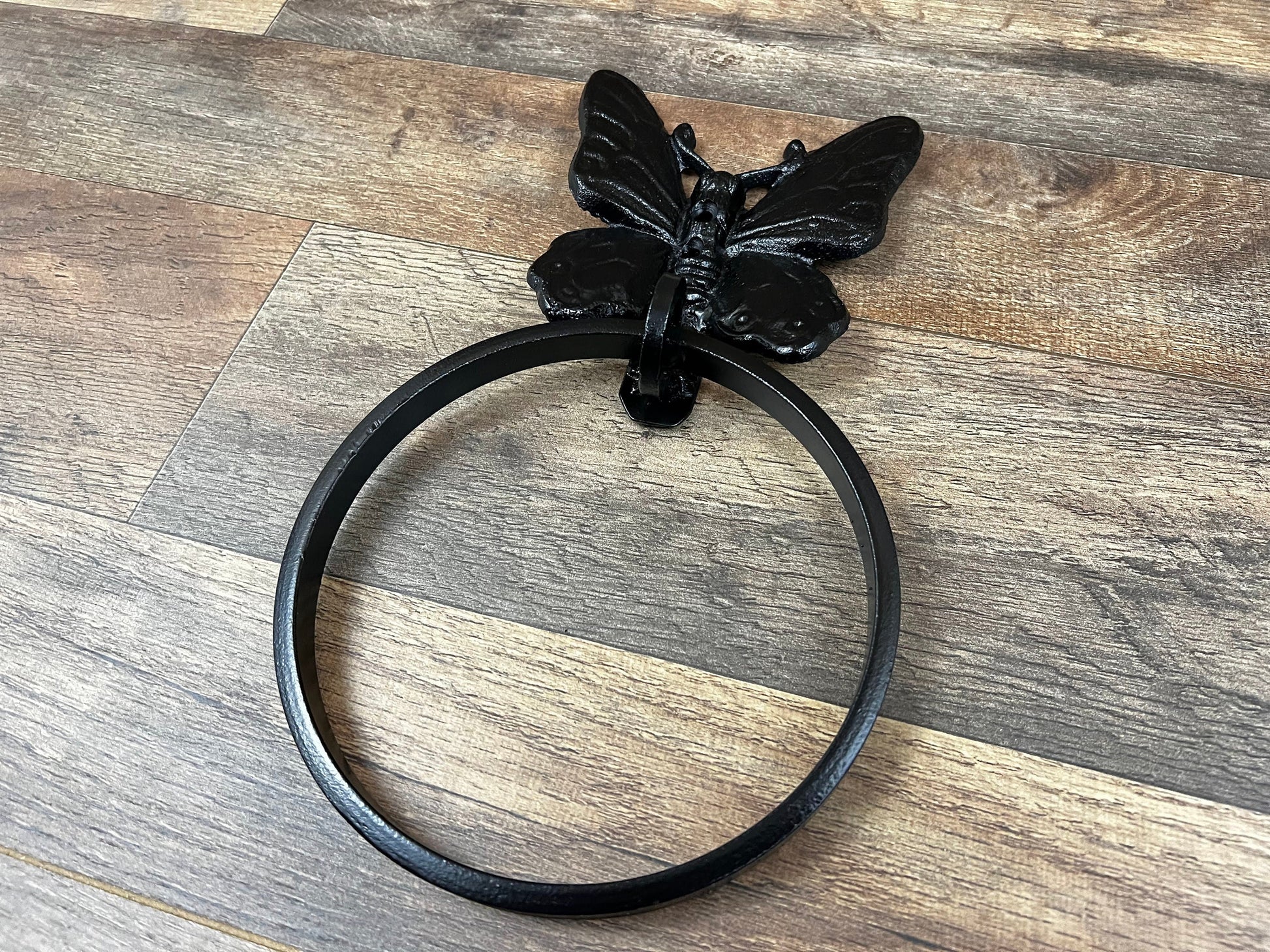 Butterfly Towel Hook, Bathroom Towel Hanger, Nature, Wall Hook, Bath towel ring, monarch decor, bathroom hardware, bathroom fixture.