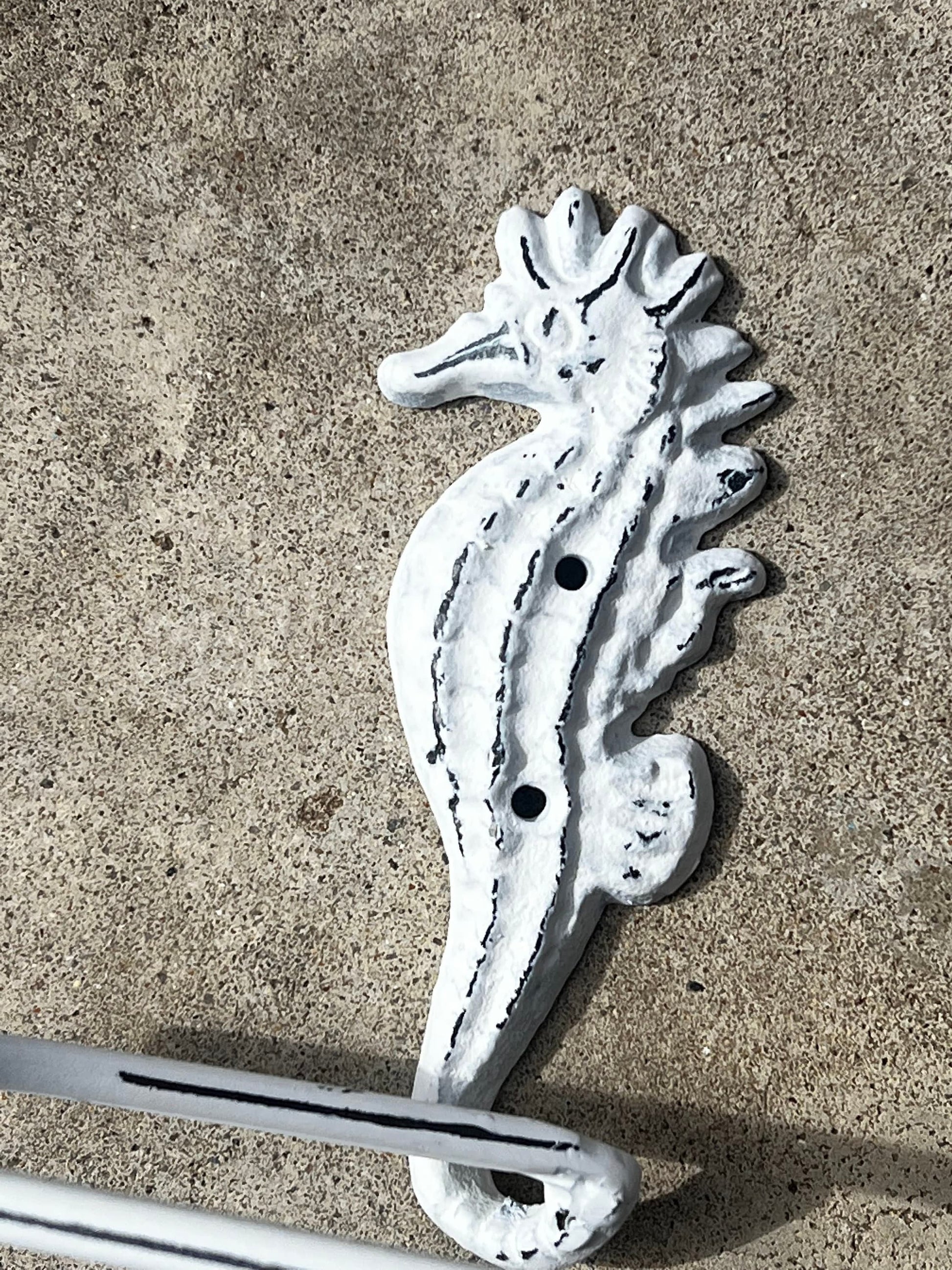 Seahorse Toilet Paper Holder, TP Holder, Toilet Tissue Holder, Shabby Chic Wall Hook, Beach Cottage, Lake house bathroom decor, Bath fixture