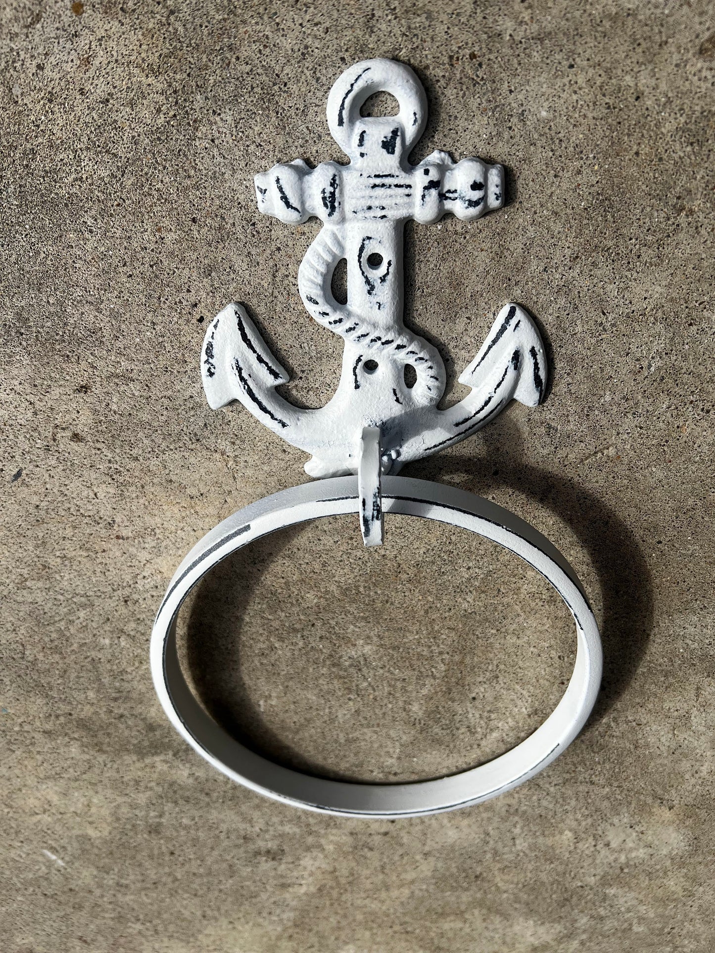 Anchor Towel Hook, Bathroom Towel Hanger, Nautical Wall Hook, Lake House, Beach home decor, Iron Bath Hardware, Metal | FleurDeLisJunkie