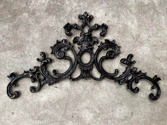 26 inches wide Metal Topper - PICK YOUR COLOR -  Wall Plaque / Wall Decor Old World Tuscan Medieval Decor