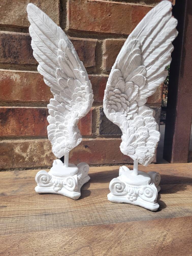 Angel Wings Decor for Old World, PICK YOUR COLOR, Transitional decor, Christian, tabletop decor, ornate decor, gold