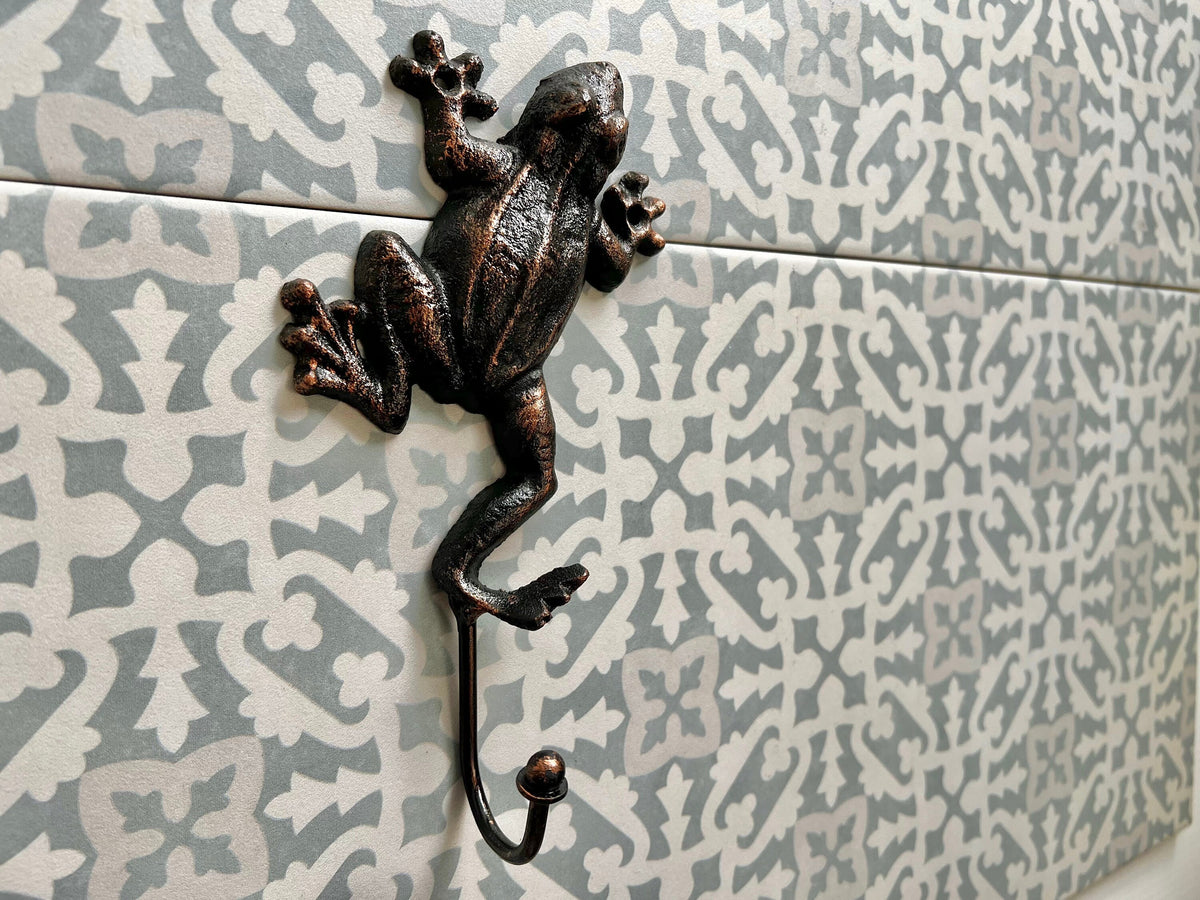 Solid Brass Wall Hooks – Fun Shapes Like Fish, Monkey, Lizard, Owl, Fairy, Frog & Hand Clip (Antique Brass Finish)